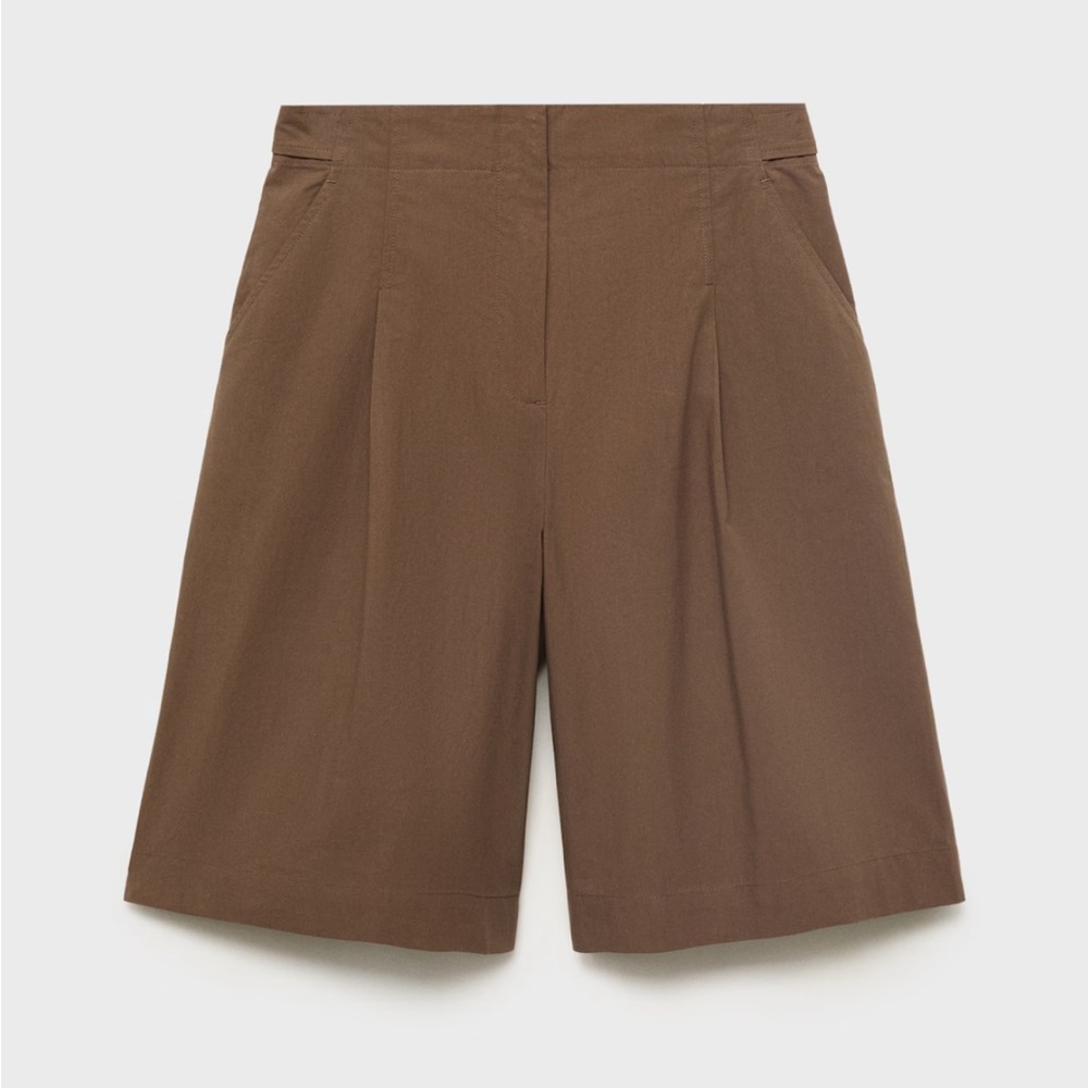 Mango NWT Cotton Suit Bermuda Shorts